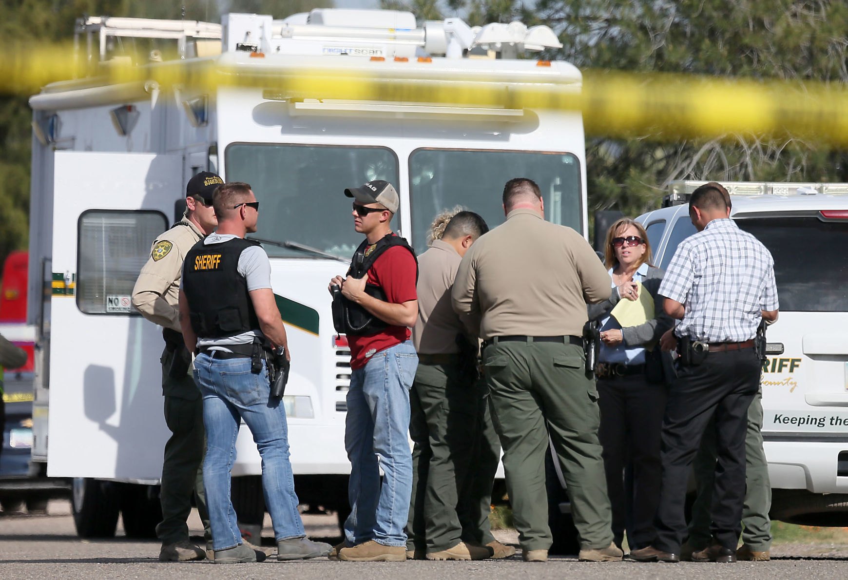 Shooting scene in Flowing Wells